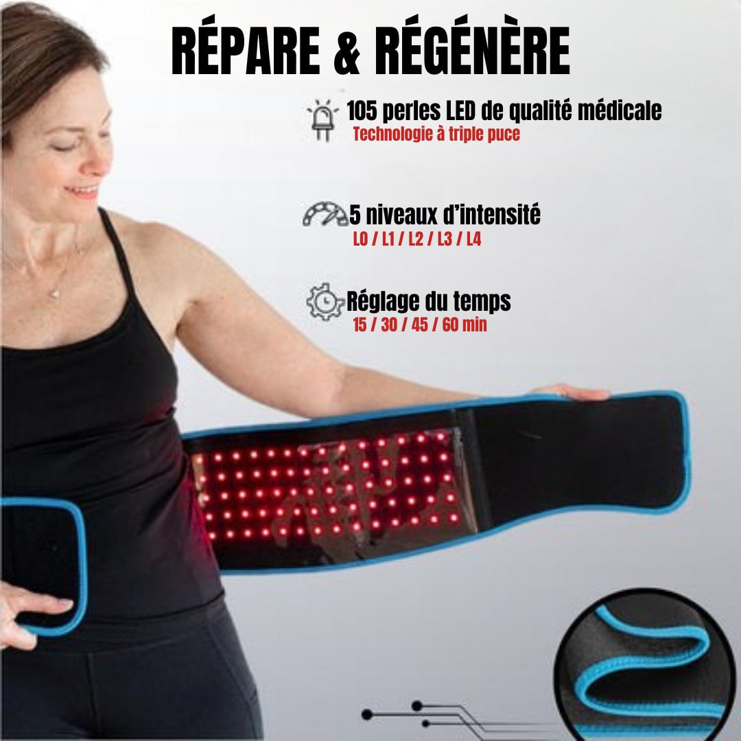 Ceinture de luminothérapie rouge et infrarouge Therabelt AuraFLEX