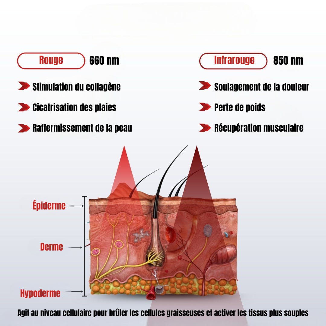 Ceinture de luminothérapie rouge et infrarouge Therabelt AuraFLEX